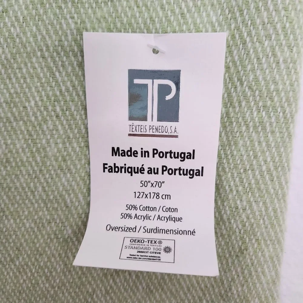 Texteis Penedo, S.A. Made in Portugal Oversized Throw Blanket 50